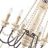 Handmade Distressed Candle Chandelier with  6 Lights